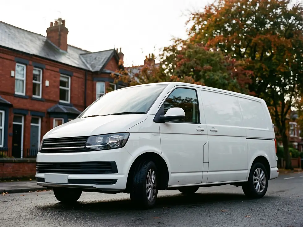 A C2P van parked on a residential street in Bedfordshire